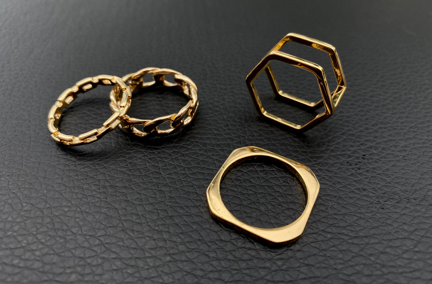 Double Hexagon Ring