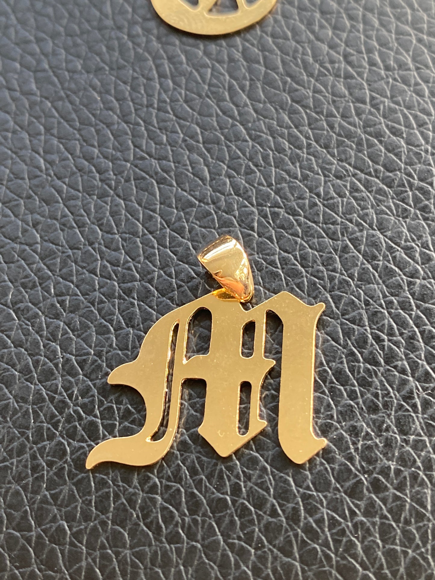 Old English Initials Necklace