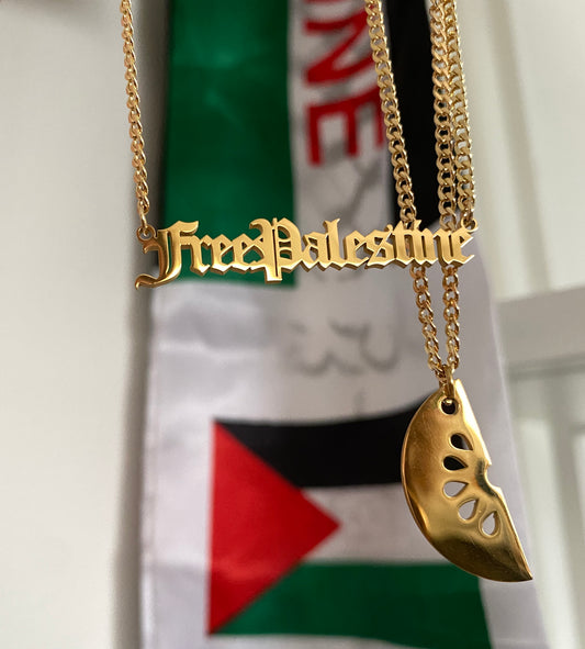 Free Palestine Necklace