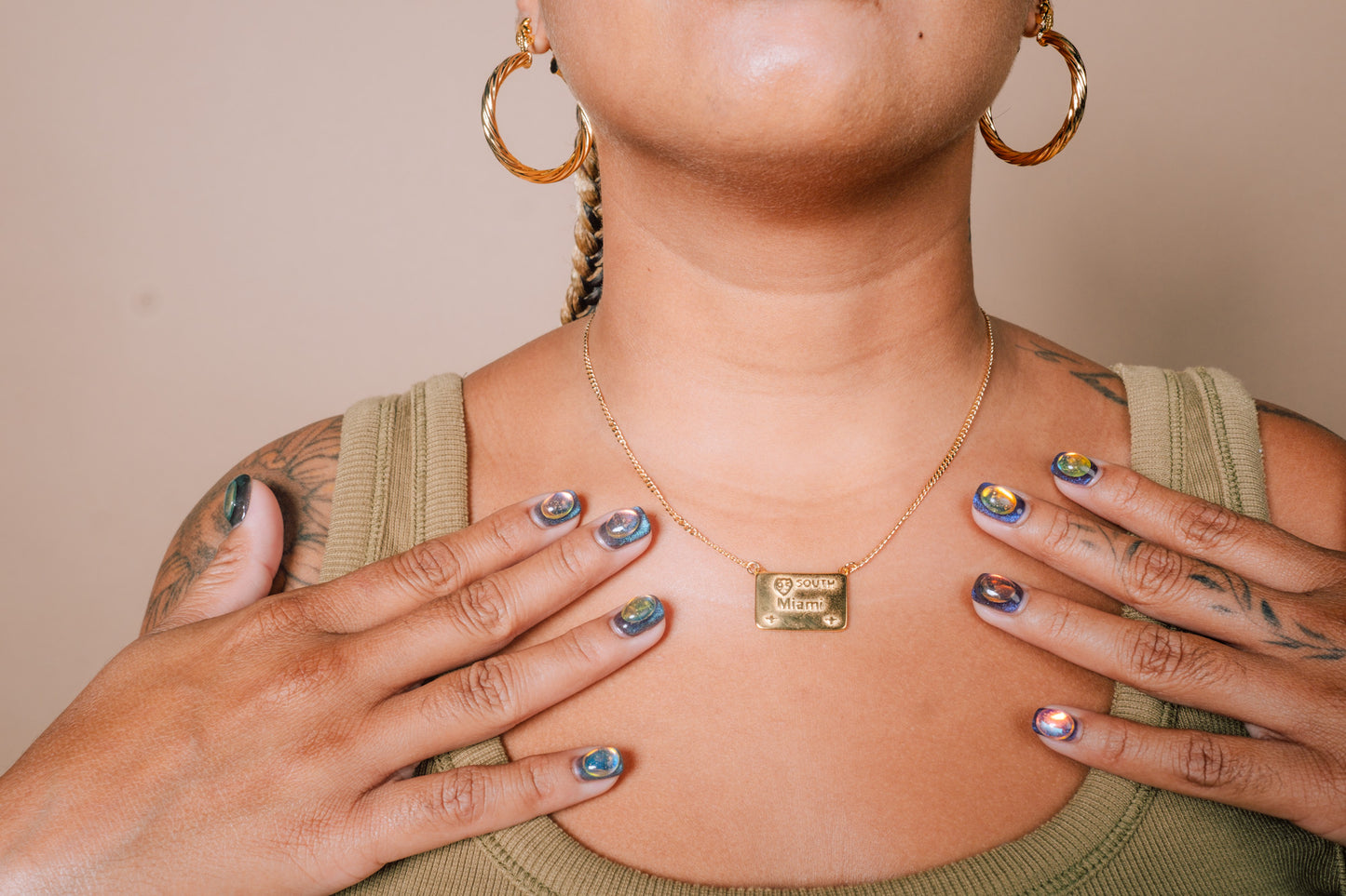 Mini Throne Hoop Earrings