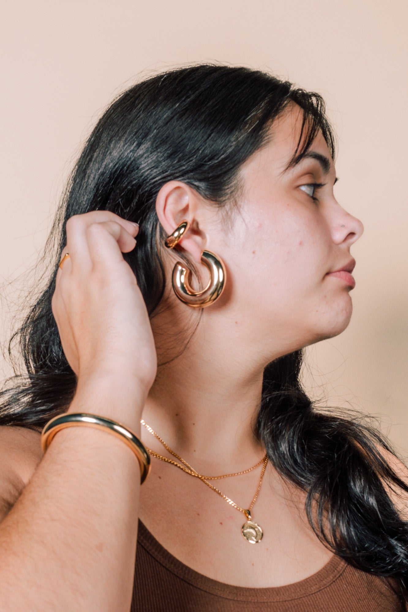 Chunky Hoop Earrings