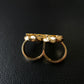 Custom Heart Double Ring