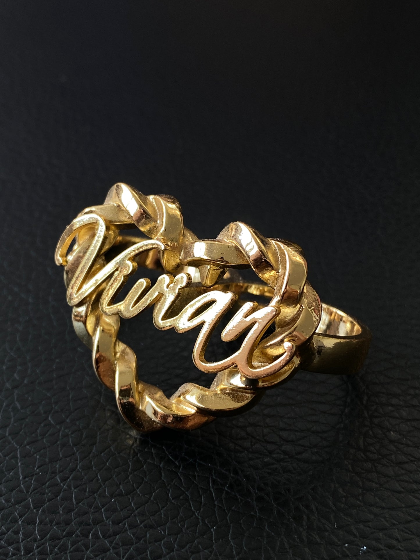 Custom Heart Double Ring