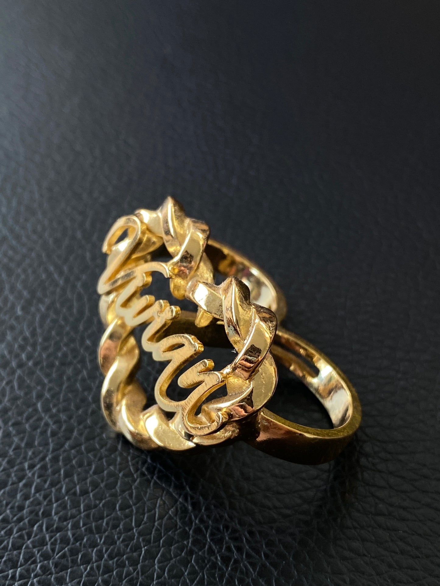 Custom Heart Double Ring
