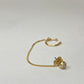 Mini Stud with ear cuff chain Earring