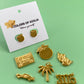 Orange Stud Earrings