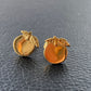 Orange Stud Earrings